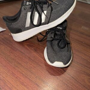 Adidas Black and White Athletic Shoes